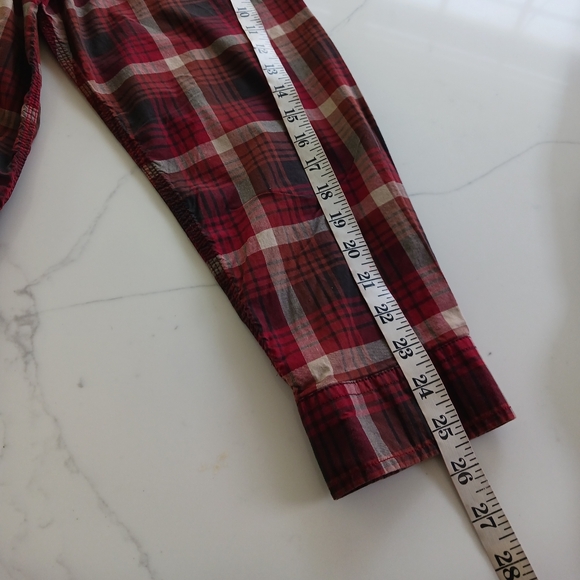 Carhartt Relaxed Fit Rugged Flex Red and Tan Plaid Shirt Mens XL - Picture 7 of 9